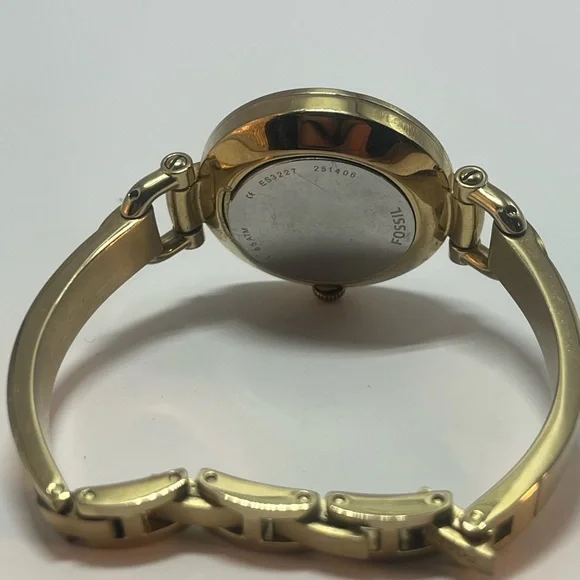 Fossil Georgia Stainless Steel ES3227 Gold Tone Watch - Picture 7 of 7